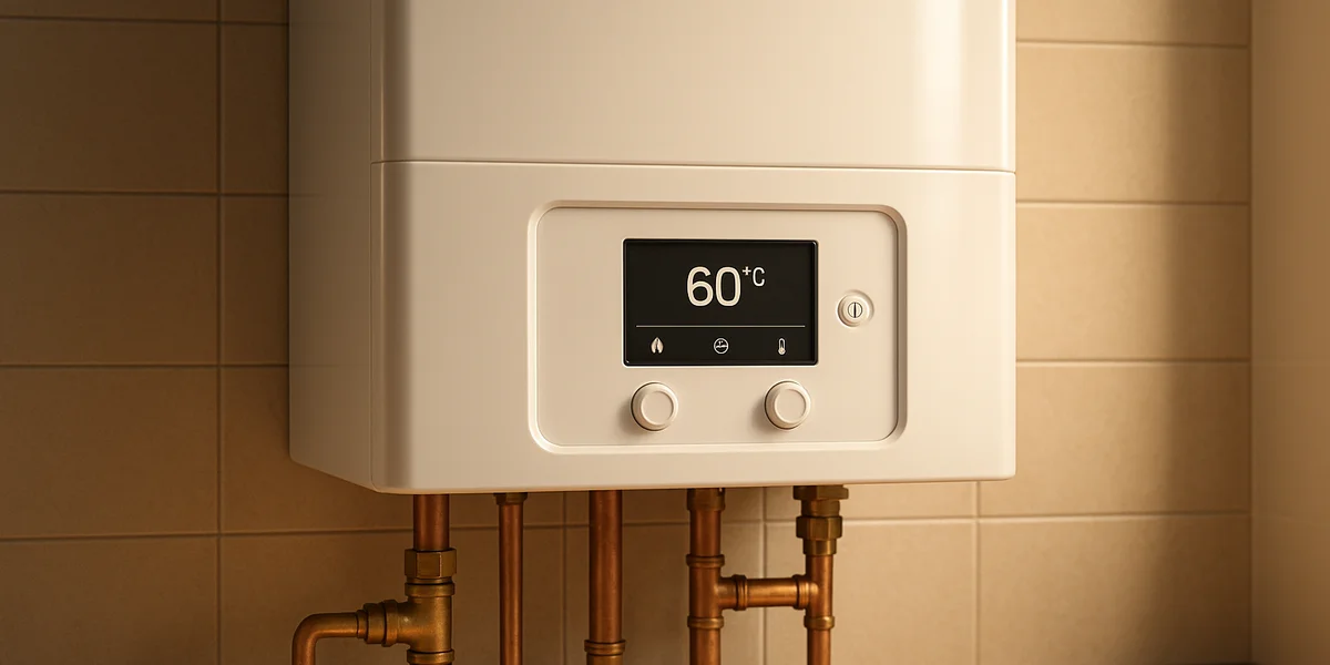 Centrala termica pe gaz in condensare montata pe perete - instalatie moderna