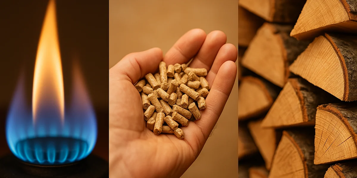 Comparatie cost incalzire pe gaz vs peleti vs lemne in Romania